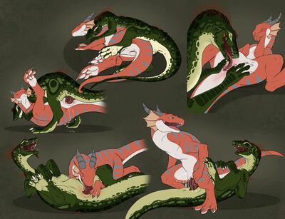 Raptor and Anna
art by flamespitter
Keywords: videogame;angels_wih_scaly_wings;anna;dragoness;dinosaur;theropod;raptor;male;female;feral;M/F;M/M;penis;missionary;reverse_cowgirl;vaginal_penetration;oral;spooge;flamespitter