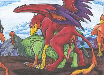 Gryphon Sex
art by blaquetygress
Keywords: gryphon;male;feral;M/M;penis;from_behind;anal;blaquetygress