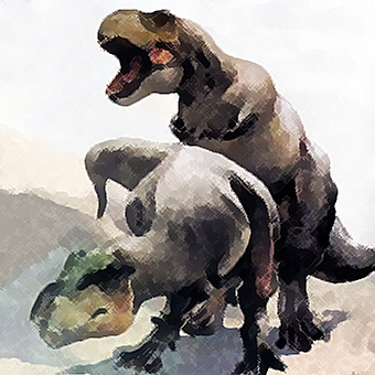 Tyrannosaurs Having Sex
unknown artist
Keywords: dinosaur;theropod;tyrannosaurus_rex;trex;male;female;feral;M/F;from_behind