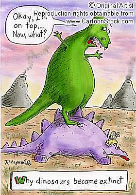 Why Dinosaurs Went Extinct
unknown artist
Keywords: comic;dinosaur;theropod;stegosaurus;male;female;anthro;M/F;humor
