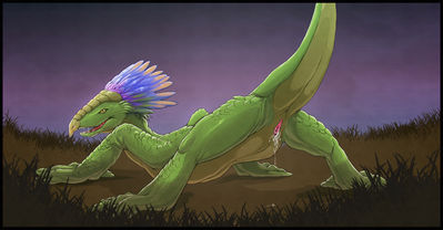 Female Boga (color)
art by artonis
Keywords: star_wars;lizard;boga;varactyl;female;feral;solo;spooge;artonis