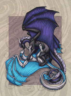Mating Dragons
art by acidapluvia
Keywords: dragon;dragoness;byzil;male;female;feral;M/F;penis;missionary;vaginal_penetration;acidapluvia