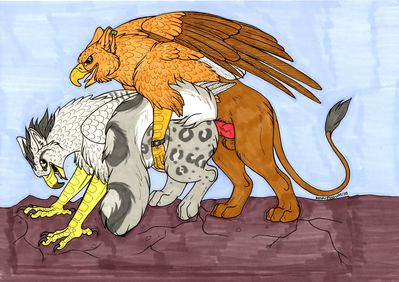 Blaze Mating With Karsha
art by neonpossum
Keywords: gryphon;male;female;feral;M/F;penis;from_behind;neonpossum