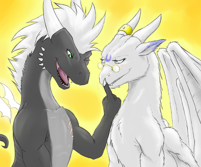 Drayke and Malik
art by drayke_eternity
Keywords: dragon;dragoness;male;female;feral;M/F;romance;non-adult;drayke_eternity