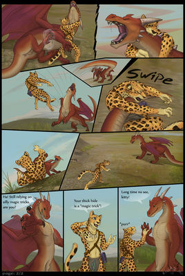 Dragon Comic 2
art by kodardragon
Keywords: comic;dragon;feral;furry;feline;leopard;anthro;male;non-adult;kodardragon
