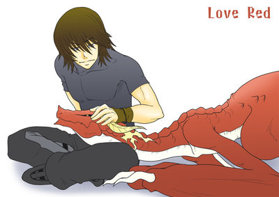 Love Red
unknown artist
Keywords: videogame;drakengard;dragoness;wyvern;female;angelus;human;man;male;caim;non-adult