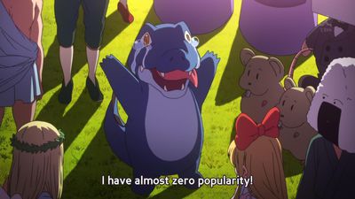 I Have Almost Zero Popularity!
screen capture
Keywords: anime;amagi_brilliant_park;crocodilian;crocodile;wanipi;male;anthro;solo;non-adult
