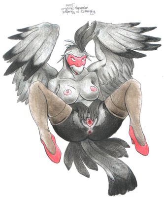Anthro Secretary Bird
art by ratcandy
Keywords: avian;bird;secretary_bird;female;anthro;breasts;solo;vagina;spread;ratcandy