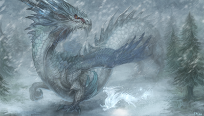 Snowstorm
art by shina
Keywords: dragon;feral;solo;non-adult;shina