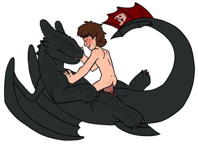 Hiccup Riding Toothless
art by 5bluetriangles
Keywords: beast;how_to_train_your_dragon;httyd;night_fury;toothless;dragon;anthro;human;man;male;hiccup;M/M;penis;cowgirl;anal;5bluetriangles