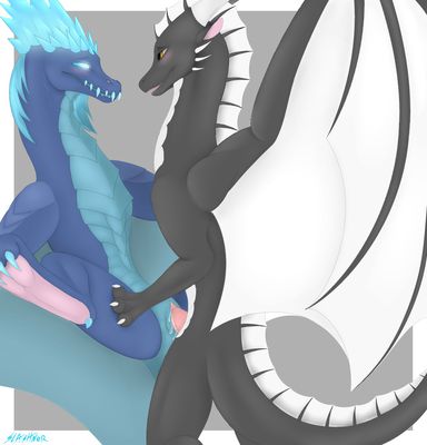 Breeding Winter Wyvern
art by slashner
Keywords: videogame;dota;defense_of_the_ancients;dragon;dragoness;wyvern;auroth;winter_wyvern;male;female;feral;M/F;penis;missionary;vaginal_penetration;spooge;slashner