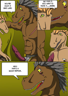Alpha Raptor 9
art by nx-3000
Keywords: comic;dinosaur;theropod;raptor;male;anthro;M/M;solo;penis;nx-3000