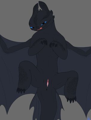Showing Off
art by aky_the_clever_dragon
Keywords: how_to_train_your_dragon;httyd;night_fury;dragoness;female;feral;solo;vagina;spooge;aky_the_clever_dragon