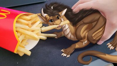 Fry Thief
art by AlduinRed
Keywords: dragon;feral;solo;non-adult-humor;AlduinRed