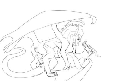 Clay and Peril Mating (Wings_of_Fire)
art by AlphabetSpagetti
Keywords: wings_of_fire;skywing;mudwing;clay;peril;dragon;dragoness;male;female;feral;M/F;penis;missionary;vaginal_penetration;AlphabetSpagetti