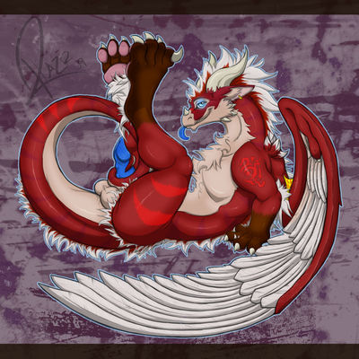 Upside Down Drake
art by amyth
Keywords: dragon;feral;male;solo;penis;amyth