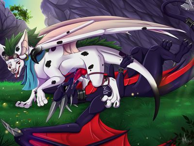 Cynder Fun
art by Athena0023
Keywords: videogame;spyro_the_dragon;dragoness;dragon;furry;canine;hybrid;cynder;male;female;feral;anthro;M/F;penis;oral;spooge;Athena0023