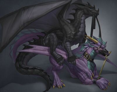 Top Bondage
art by b.koal
Keywords: dragon;dragoness;male;female;feral;M/F;bondage;from_behind;suggestive;b.koal