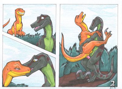 Raptor Comic 2
art by blaquetygriss
Keywords: comic;dinosaur;theropod;raptor;deinonychus;male;female;feral;M/F;oral;penis;apron;cloacal_penetration;blaquetygriss