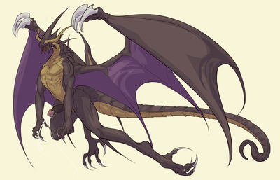 Anthro Bahamut
art by fydbac
Keywords: videogame;final_fantasy;dragon;bahamut;male;anthro;solo;penis;spooge;fydbac