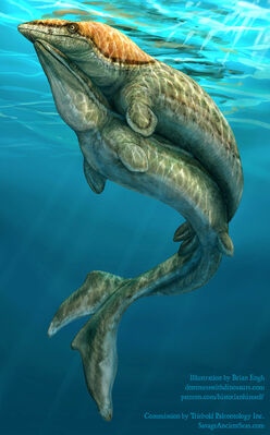 Mosasaurus Reproduction
art by BrianEngh
Keywords: mosasaurus;male;female;feral;M/F;from_behind;suggestive;BrianEngh