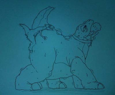 Role Reversal
art by bugman
Keywords: cartoon;land_before_time;lbt;dinosaur;hadrosaur;stegosaurus;spike;ducky;male;female;anthro;M/F;from_behind;bugman