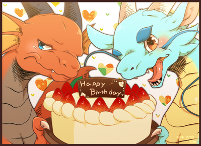 Birthday Dragons 1
unknown artist
Keywords: eastern_dragon;dragon;male;feral;holiday;non-adult