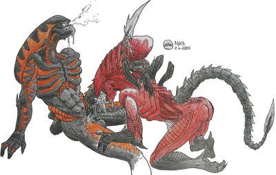 Xeno Blowjob
unknown artist
Keywords: alien;xenomorph;anthro;male;M/M;penis;oral;spooge