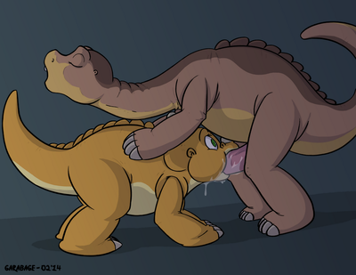 Littlefoot x Cera Oral
art by garabage
Keywords: cartoon;land_before_time;lbt;dinosaur;sauropod;apatosaurus;ceratopsid;triceratops;littlefoot;cera;male;female;anthro;M/F;penis;oral;spooge;garabage