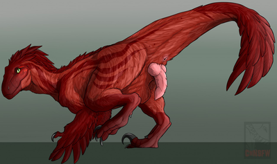 Coital Ready Raptor
art by cmnsfw
Keywords: dinosaur;theropod;raptor;deinonychus;male;feral;solo;penis;cmnsfw