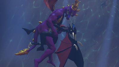 Cynder and Spyro Underwater Sex
unknown creator
Keywords: videogame;spyro_the_dragon;dragon;dragoness;spyro;cynder;male;female;anthro;breasts;M/F;penis;missionary;vaginal_penetration;cgi