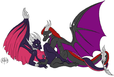 Mounting Cynder
art by Da_Goddamn_BatGuy
Keywords: videogame;spyro_the_dragon;spyro;dragon;dragoness;male;female;anthro;breasts;M/F;missionary;suggestive;Da_Goddamn_BatGuy