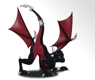 Cynder Solo
art by pug
Keywords: videogame;spyro_the_dragon;cynder;dragoness;female;anthro;solo;vagina;pug