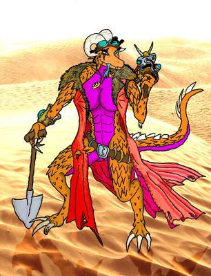 Treasure Hunt
art by lokidragon
Keywords: dragoness;female;anthro;breasts;solo;lokidragon