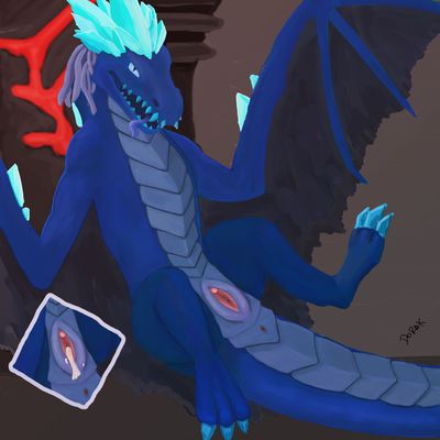 Auroth
art by DarkDragon009
Keywords: videogame;defense_of_the_ancients;dota;dragoness;wyvern;winter_wyvern;auroth;female;feral;solo;vagina;closeup;spooge;DarkDragon009