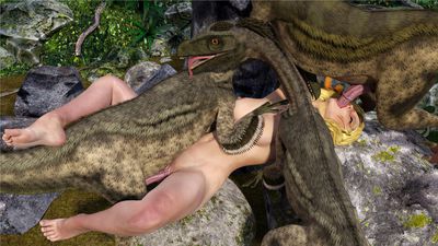 Raptor Spitroast 5
art by DarkSoul3D
Keywords: beast;dinosaur;theropod;raptor;male;feral;human;woman;female;M/F;threeway;spitroast;penis;missionary;vaginal_penetration;oral;cgi;DarkSoul3D