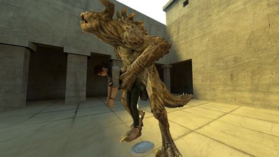 GMod Deathclaw
unknown artist
Keywords: beast;videogame;fallout;reptile;lizard;deathclaw;male;feral;human;woman;female;M/F;from_behind;cgi;gmod