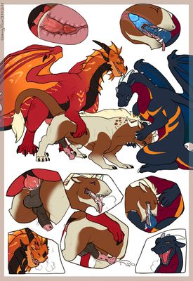 Threesome With Two Lovers
art by DirtyFox911911
Keywords: dragon;felkin;male;feral;M/M;threway;spitroast;penis;from_behind;anal;oral;internal;closeup;ejaculation;orgasm;spooge;DirtyFox911911