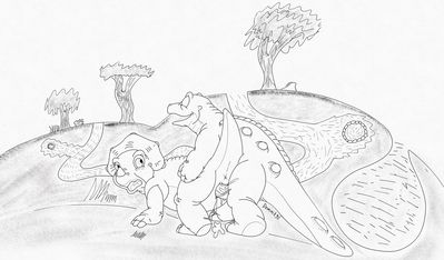 Cera and Spike
art by dominik90
Keywords: cartoon;land_before_time;lbt;dinosaur;ceratopsid;triceratops;stegosaurus;cera;spike;male;female;anthro;M/F;penis;from_behind;vaginal_penetration;spooge;dominik90