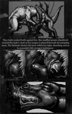 The Nameless 5
art by winddragon and losian
Keywords: comic;dragon;dragoness;male;female;feral;M/F;threeway;spitroast;penis;from_behind;vaginal_penetration;oral;bondage;closeup;spooge;winddragon;losian