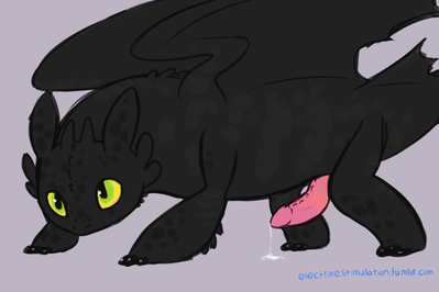Toothless
art by ElectrikeDeathStrike
Keywords: how_to_train_your_dragon;httyd;toothless;night_fury;dragon;feral;male;solo;penis;spooge;ElectrikeDeathStrike