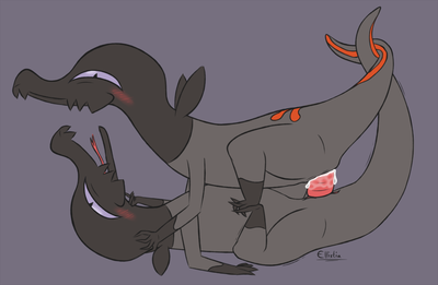 Salandit Sex
art by ellistia
Keywords: anime;pokemon;lizard;salandit;male;female;anthro;M/F;penis;cowgirl;spooge;ellistia