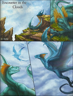Encounter in the Clouds 1
art by rukis
Keywords: comic;dragon;dragoness;wyvern;male;female;feral;M/F;suggestive;rukis