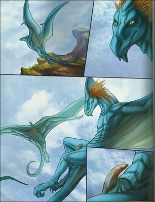 Encounter in the Clouds 2
art by rukis
Keywords: comic;dragon;dragoness;wyvern;male;female;feral;M/F;penis;suggestive;rukis