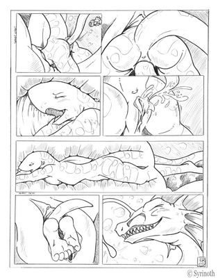 Exploring the Depths 5
art by syrinoth
Keywords: comic;dragoness;feral;shark;anthro;female;lesbian;vagina;unbirthing;internal;tailplay;vaginal_penetration;masturbation;spooge;syrinoth