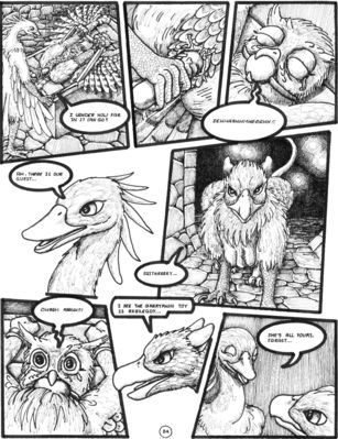 Gryphon Lab 1
art by faithry
Keywords: comic;avian;bird;owl;gryphon;male;female;feral;M/F;bondage;dildo;cloacal_penetration;closeup;spooge;faithry
