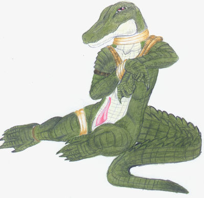 Serengeti Nile Crocodile
art by fenrill
Keywords: crocodilian;crocodile;male;anthro;solo;penis;fenrill