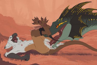 Deep Mlem
art by flamespitter
Keywords: dragon;male;feral;gryphon;female;anthro;breasts;M/F;bondage;vagina;oral;vaginal_penetration;spooge;macro;flamespitter