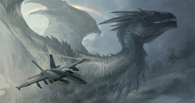 Flight
art by sandara
Keywords: dragon;feral;aeroplane;solo;non-adult;sandara
