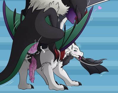 Fooling Around
art by Mel21-12
Keywords: anime;pokemon;dragon;wyvern;noivern;male;feral;M/M;penis;from_behind;anal;spooge;Mel21-12